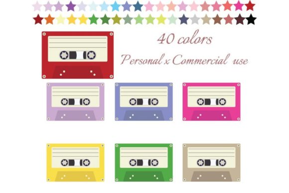 Download Retro Cassette Tape Clipart - Retro Collection