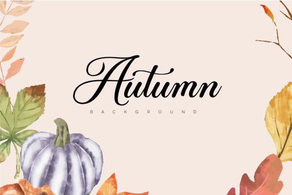 Download Autumn Watercolor Background - Premium Bundle