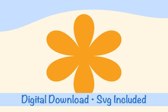 Download Retro Flowers SVG, Flower Clipart, Daisy - Retro Collection