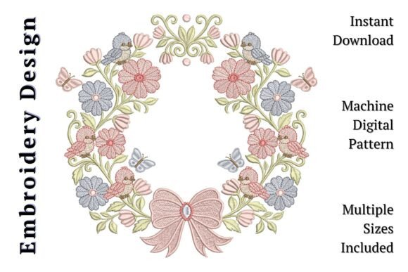 Download Baby Bird Floral Wreath - Bird Collection