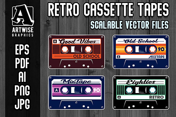 Download Retro Vintage Cassette Tapes - Retro Collection