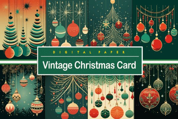 Download Vintage Christmas Card - Vintage christmas card Collection