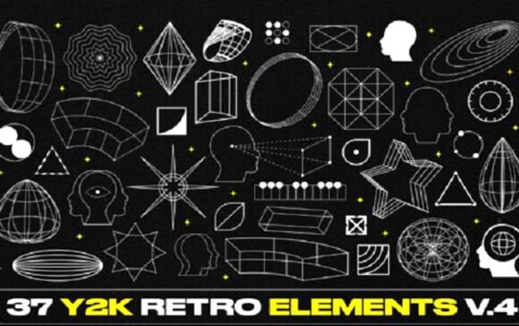 Download Y2K Retro Elements Bundle - Retro Collection