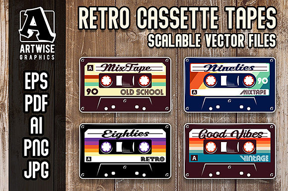 Download Retro Vintage Cassette Tapes - Retro Collection