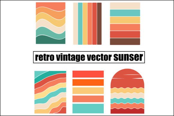 Download Retro Vintage Vector Sunset - Retro Collection