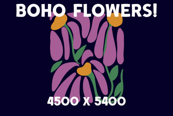 Download Boho Retro Flowers - Retro Collection