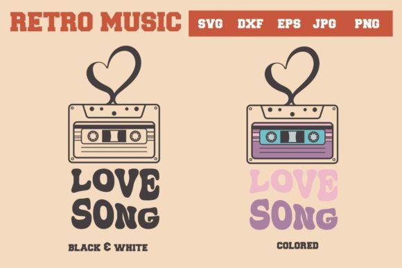 Download Retro Music,Love Song Svg and Sublim - Retro Collection
