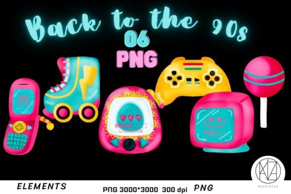 Download Retro Elements of 90's Vintage - Retro Collection