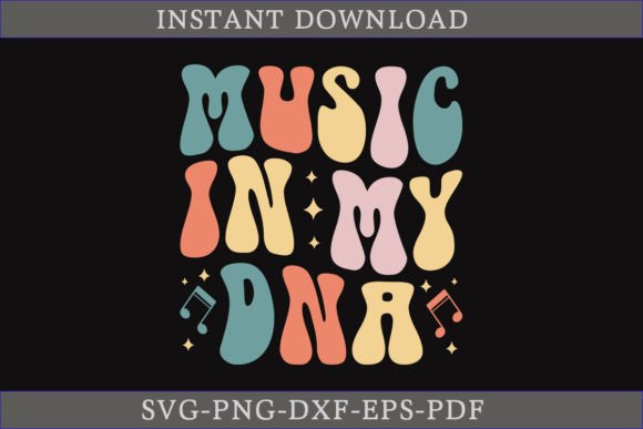 Download Music in My DNA Retro Music SVG Shirt - Retro Collection